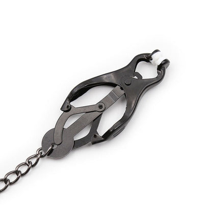 OHMAMA FETISH - JAPANESE NIPPLE Clamps WITH BLACK CHAIN - Kink&Play