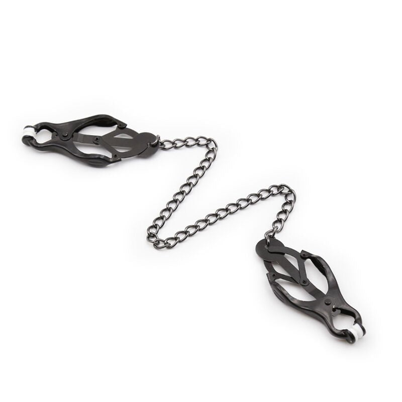 OHMAMA FETISH - JAPANESE NIPPLE Clamps WITH BLACK CHAIN - Kink&Play