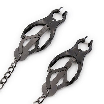 OHMAMA FETISH - JAPANESE NIPPLE Clamps WITH BLACK CHAIN - Kink&Play
