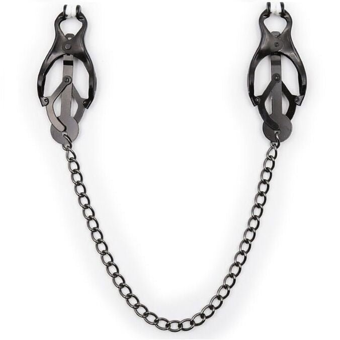 OHMAMA FETISH - JAPANESE NIPPLE Clamps WITH BLACK CHAIN - Kink&Play
