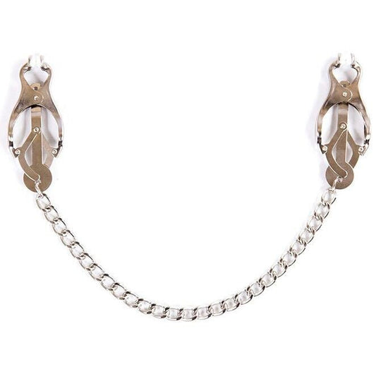 OHMAMA FETISH - METAL CLAMPS WITH CHAIN - Kink&Play