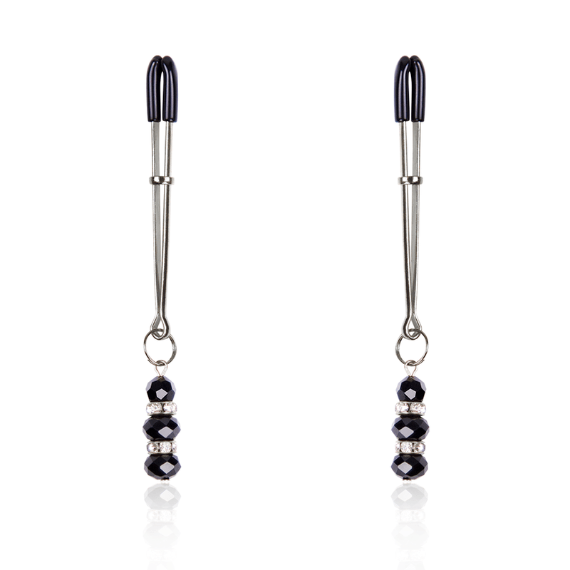 OHMAMA FETISH - NIPPLE Clamps WITH CRYSTAL STONES - Kink&Play