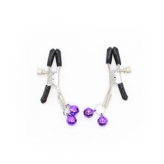 OHMAMA FETISH - NIPPLE Clamps WITH LILAC BELL - Kink&Play
