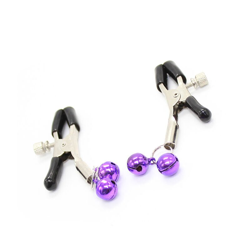 OHMAMA FETISH - NIPPLE Clamps WITH LILAC BELL - Kink&Play