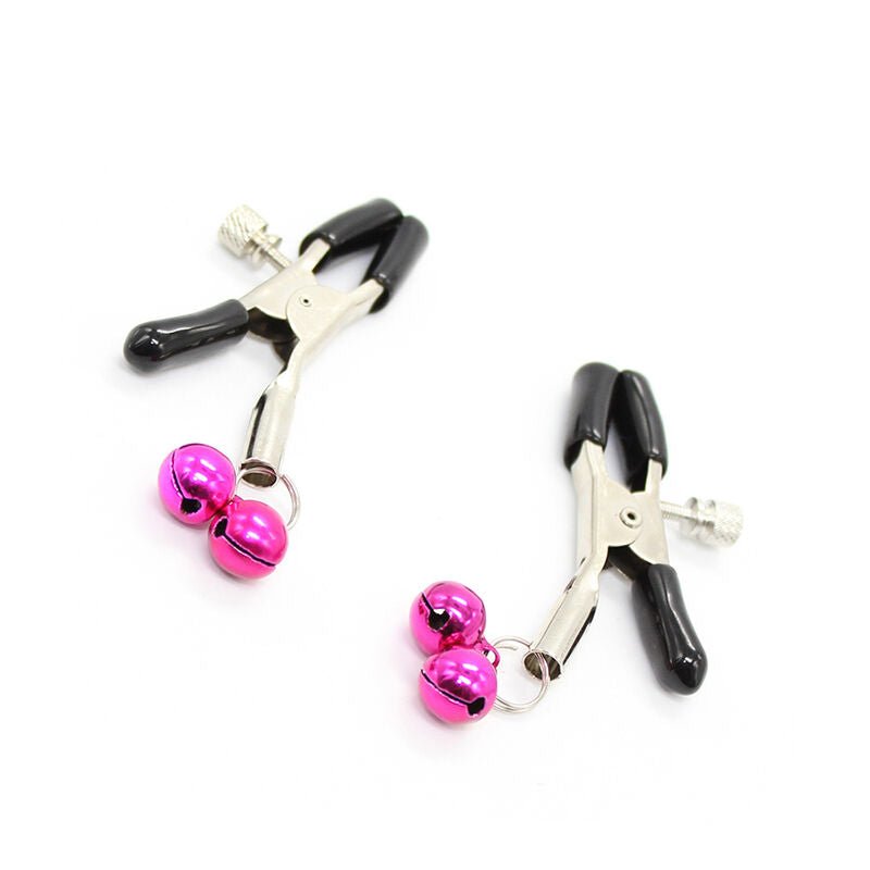 OHMAMA FETISH - NIPPLE CLAMPS WITH PINK BELL - Kink&Play