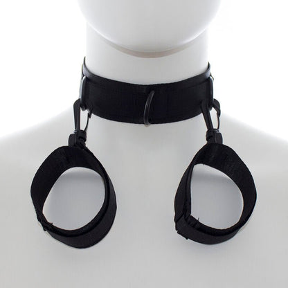 OHMAMA FETISH - NYLON HANDCUFFS AND COLLAR - Kink&Play