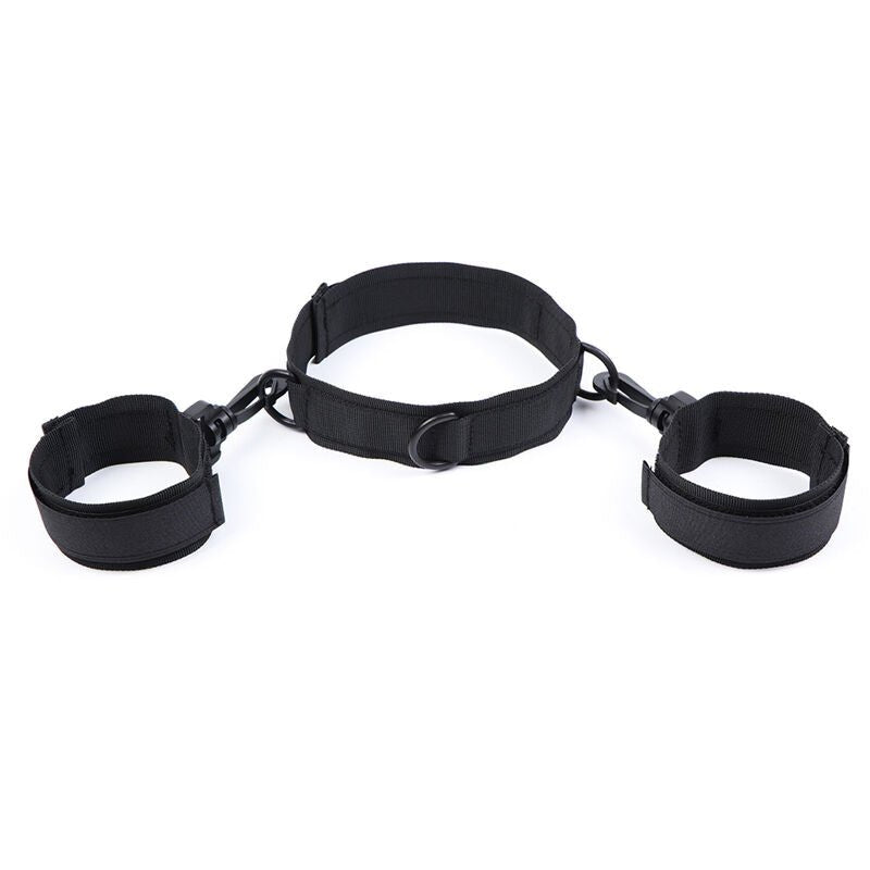 OHMAMA FETISH - NYLON HANDCUFFS AND COLLAR - Kink&Play