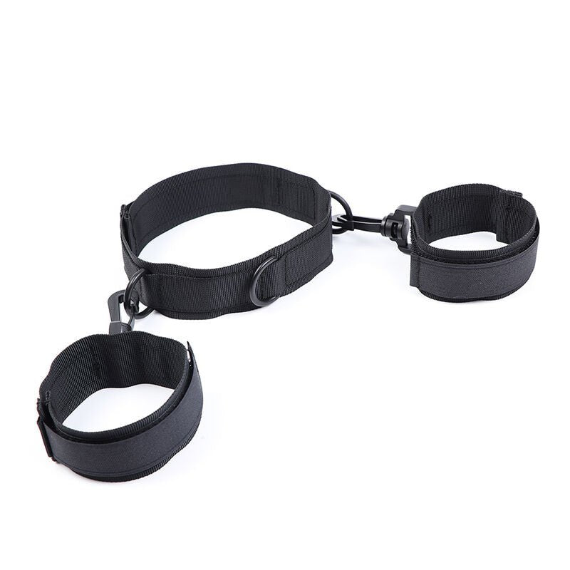 OHMAMA FETISH - NYLON HANDCUFFS AND COLLAR - Kink&Play
