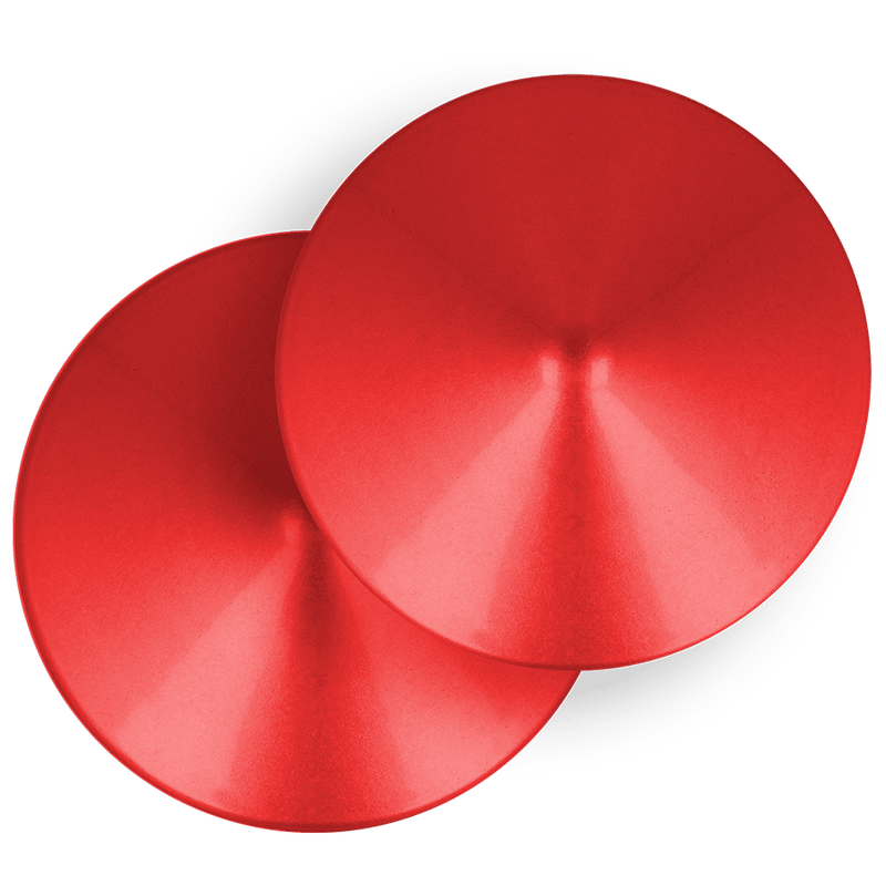 OHMAMA FETISH RED CIRCLE NIPPLE COVERS - Kink&Play