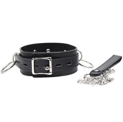 OHMAMA FETISH - SUBMISSION NECKLACE WITH 3 RINGS - Kink&Play