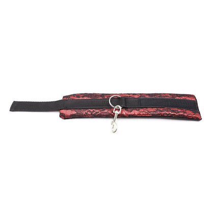 OHMAMA FETISH - VELVET HANDCUFFS WITH NYLON TAPE - Kink&Play