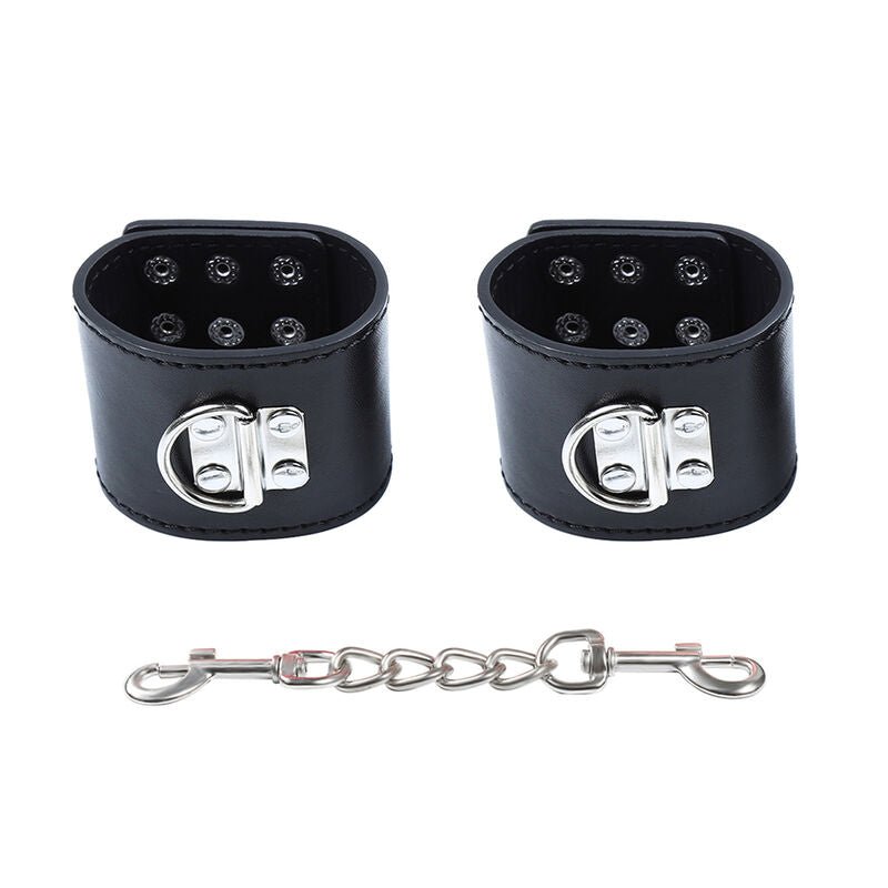 OHMAMA FETISH - WRIST RESTRAINTS SNAP FASTEN METAL - Kink&Play