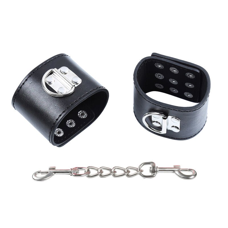 OHMAMA FETISH - WRIST RESTRAINTS SNAP FASTEN METAL - Kink&Play