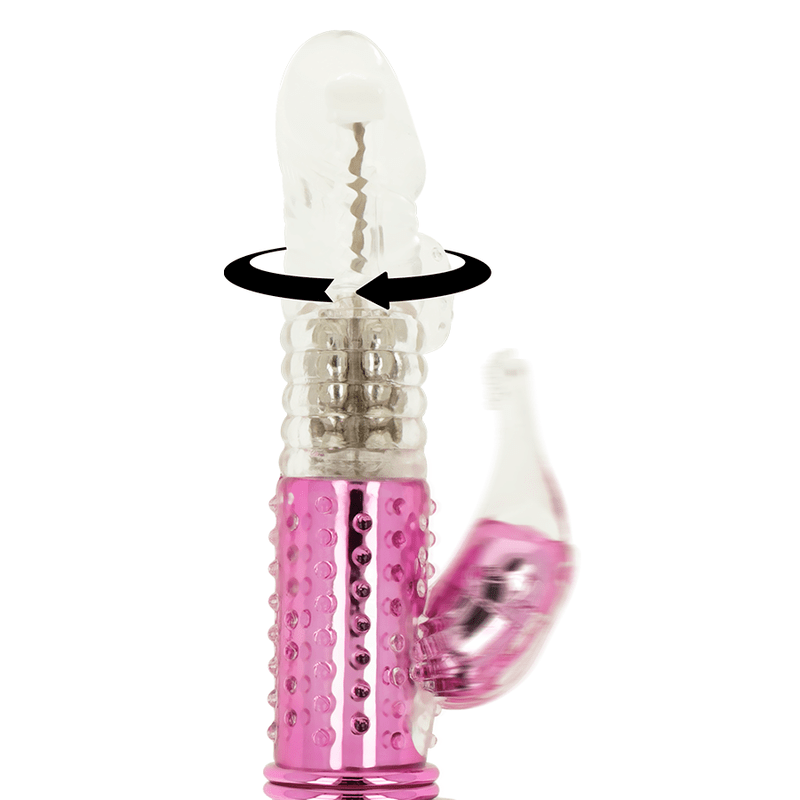 OHMAMA - VIBRATOR WITH ROTATION FUNCTION AND CLITORIS STIMULATOR - Kink&Play