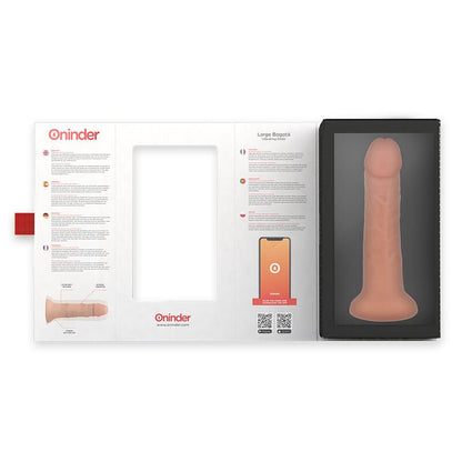 ONINDER - LARGE BOGOTÁ VIBRATOR DILDO 9 SPEEDS NATURAL 22 CM - O - 4.5 CM - FREE APP - Kink&Play