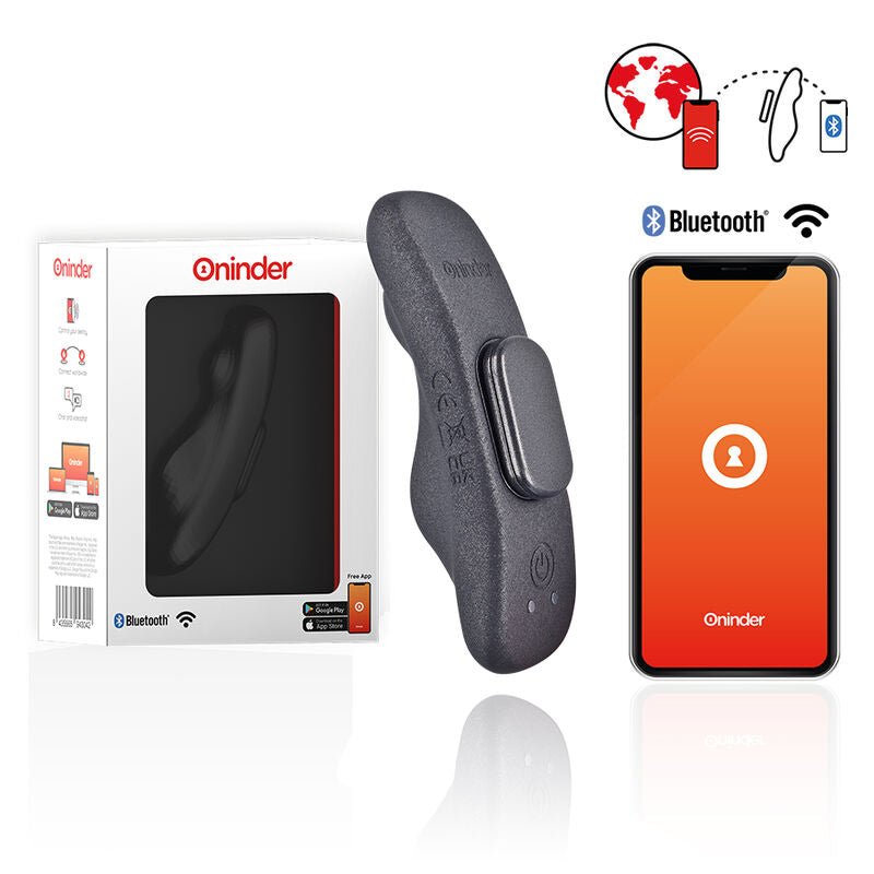 ONINDER - MANILA PANTY RECHARGEABLE VIBRATOR 9 SPEED 9.6 CM X 2.6 CM - FREE APP - Kink&Play