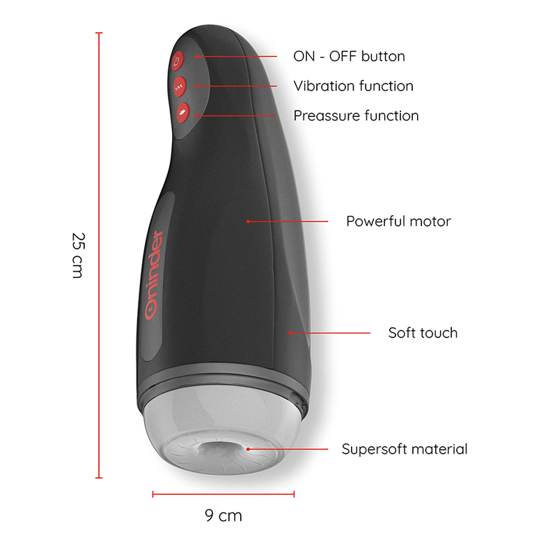 ONINDER - SEOUL RECHARGEABLE MALE MASTURBATOR 10 SPEED - FREE APP - Kink&Play