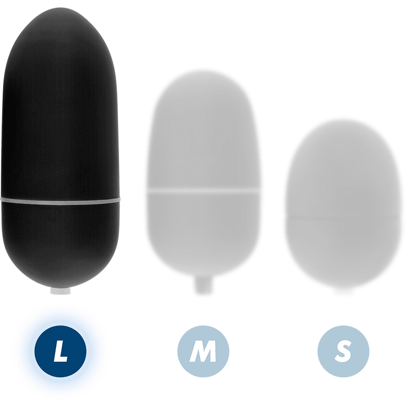 ONLINE - REMOTE CONTROL VIBRATING EGG L BLACK - Kink&Play