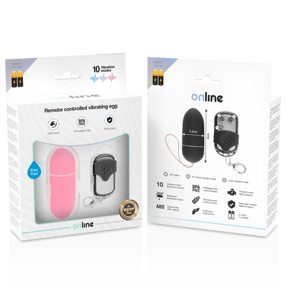 ONLINE - REMOTE CONTROL VIBRATING EGG L PINK - Kink&Play