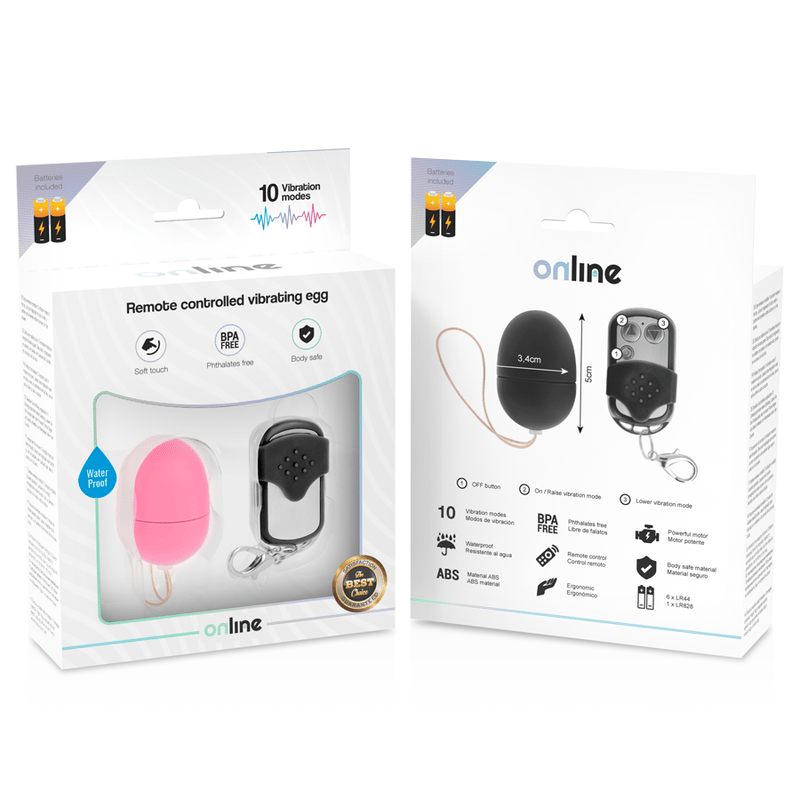ONLINE - REMOTE CONTROL VIBRATING EGG S PINK - Kink&Play