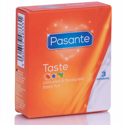 PASANTE - CONDOMS FLAVORS 3 UNITS - Kink&Play