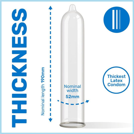 PASANTE - EXTRA CONDOM EXTRA THICK 3 UNITS - Kink&Play