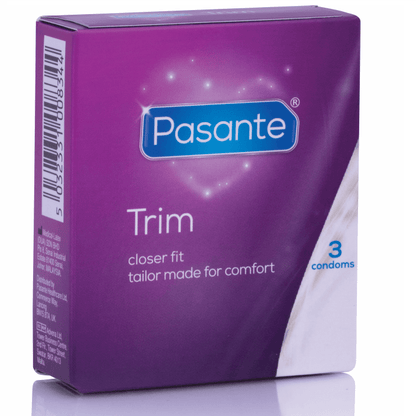 PASANTE - THIN TRIM MS THIN CONDOM 3 UNITS - Kink&Play