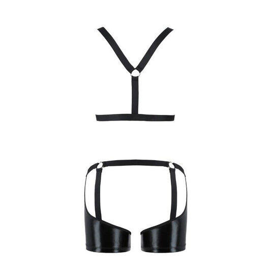 PASSION - 047 SET ARON BLACK L/XL - Kink&Play