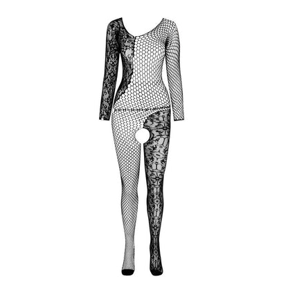 PASSION - BS 107 BODYSTOCKING BLACK ONE SIZE - Kink&Play
