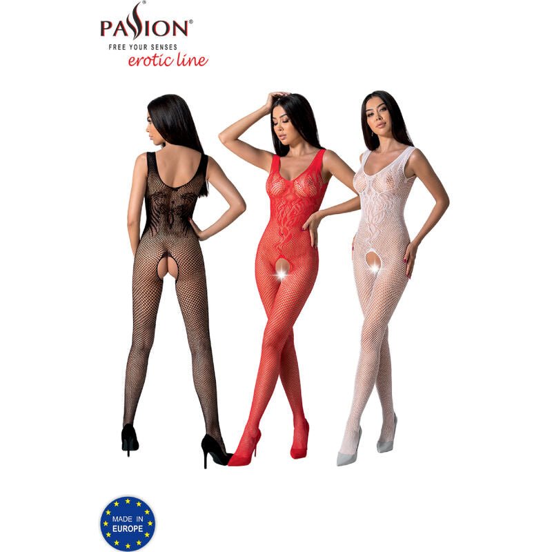 PASSION - BS098 BLACK BODYSTOCKING ONE SIZE - Kink&Play