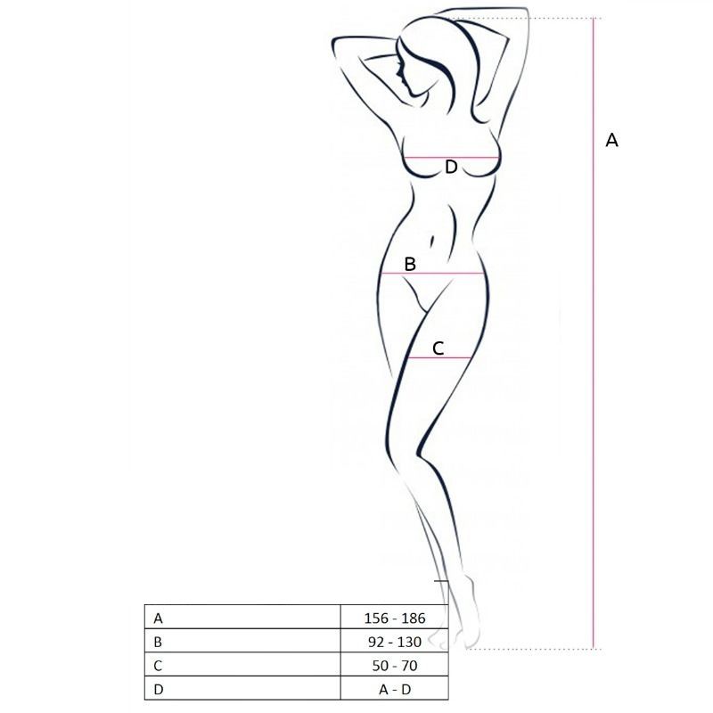 PASSION - WOMAN BS049 RED BODYSTOCKING ONE SIZE - Kink&Play