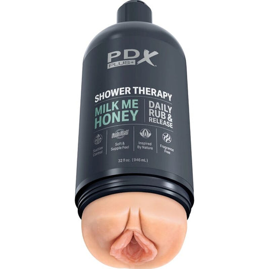 PDX PLUS - STROKER MASTURBATOR DISCREET DESIGN OF MILK ME HONEY SHAMPOO BOTTLE - Kink&Play
