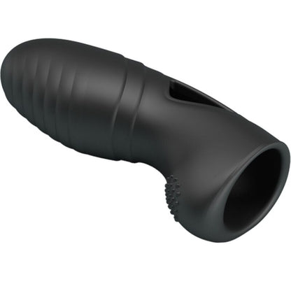 PRETTY LOVE - ALAN SILICONE FINGER VIBRATOR BLACK - Kink&Play