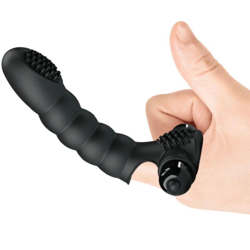 PRETTY LOVE - ALEXANDER FINGER VIBRATOR 10 VIBRATIONS BLACK - Kink&Play