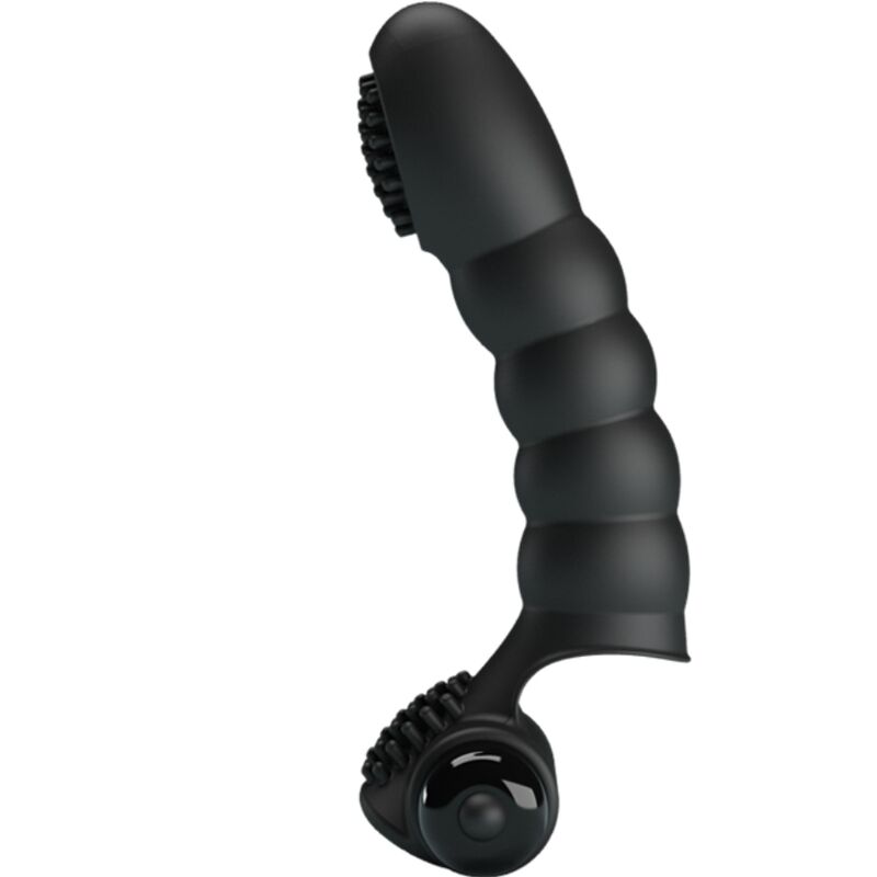 PRETTY LOVE - ALEXANDER FINGER VIBRATOR 10 VIBRATIONS BLACK - Kink&Play