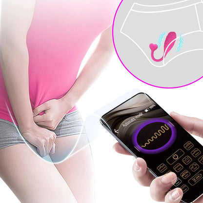 PRETTY LOVE - APP CONTROLLED PINK FISHER VIBRATING EGG - Kink&Play