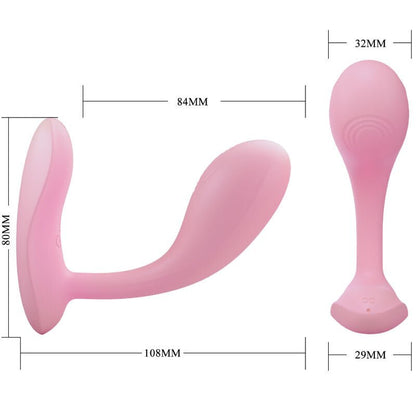 PRETTY LOVE - BAIRD G - SPOT 12 VIBRATIONS RECHARGEABLE PINK APP - Kink&Play
