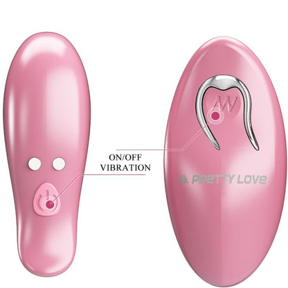 PRETTY LOVE - CAILEY NIPPLE CLAMPS 10 VIBRATIONS REMOTE CONTROL PINK - Kink&Play