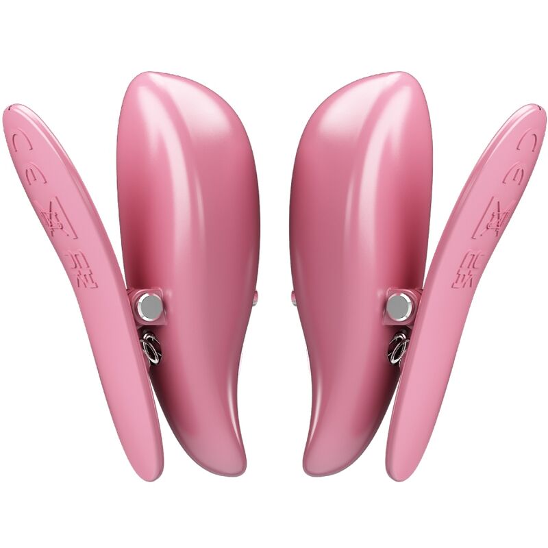 PRETTY LOVE - CAILEY NIPPLE CLAMPS 10 VIBRATIONS REMOTE CONTROL PINK - Kink&Play
