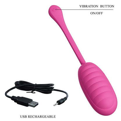 PRETTY LOVE - CATALINA PINK RECHARGEABLE VIBRATING EGG - Kink&Play