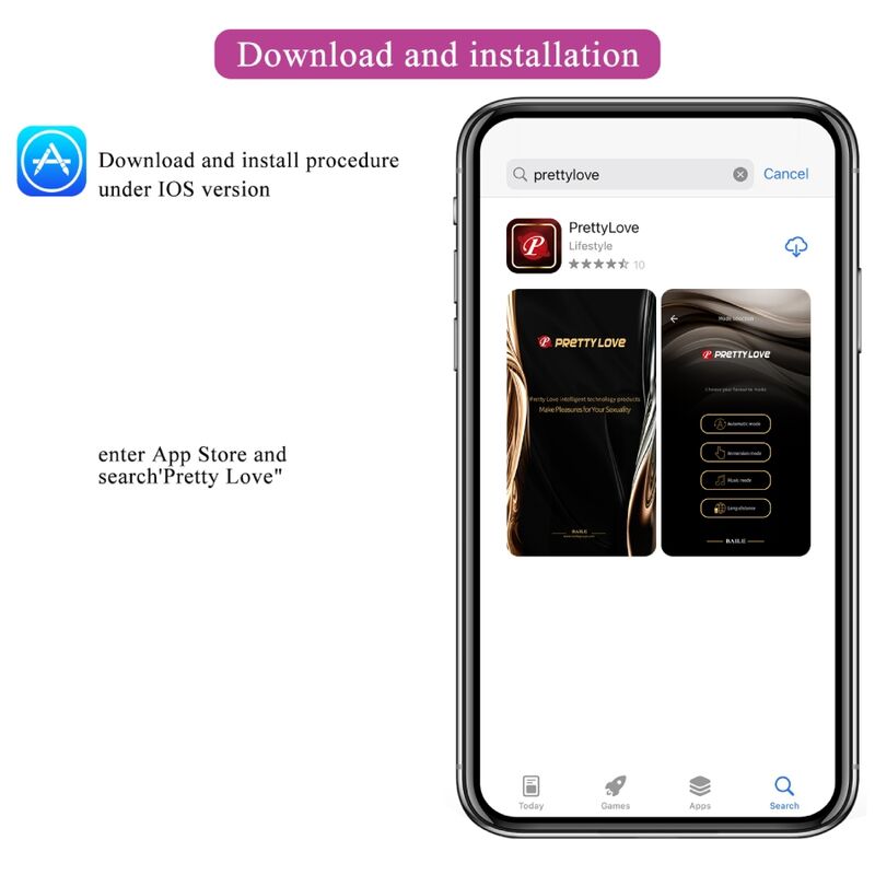 PRETTY LOVE - CATALINA VIBRATOR APP REMOTE CONTROL PURPLE - Kink&Play