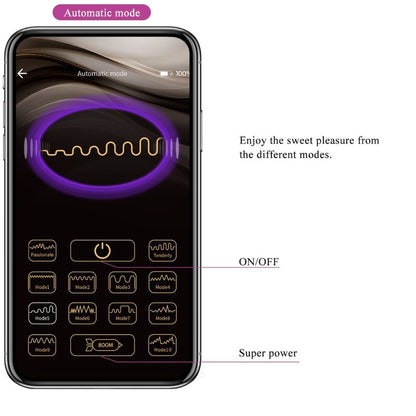 PRETTY LOVE - CATALINA VIBRATOR APP REMOTE CONTROL PURPLE - Kink&Play