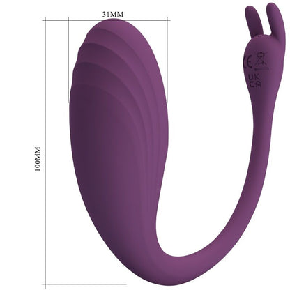 PRETTY LOVE - CATALINA VIBRATOR APP REMOTE CONTROL PURPLE - Kink&Play