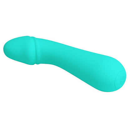 PRETTY LOVE - CETUS RECHARGEABLE VIBRATOR AQUA GREEN - Kink&Play