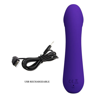 PRETTY LOVE - CETUS RECHARGEABLE VIBRATOR PURPLE - Kink&Play