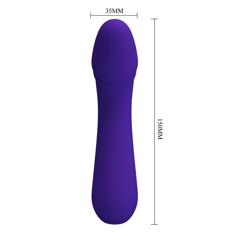 PRETTY LOVE - CETUS RECHARGEABLE VIBRATOR PURPLE - Kink&Play