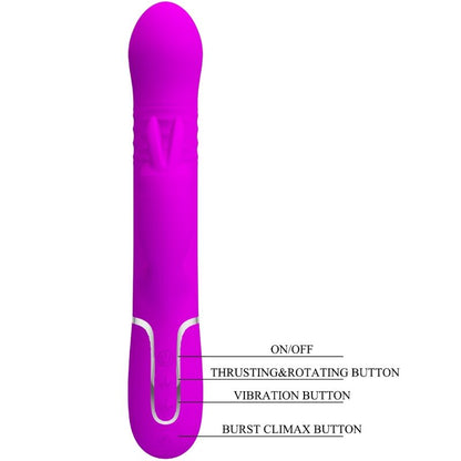 PRETTY LOVE - COALE RABBIT VIBRATOR PEARLS VIOLET - Kink&Play