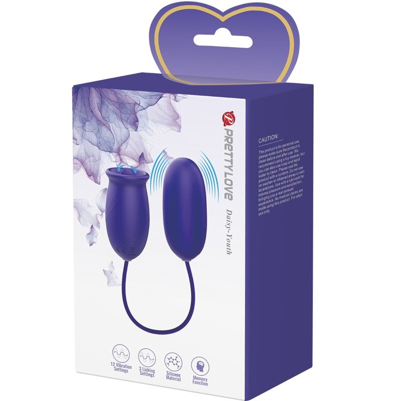 PRETTY LOVE - DAISY YOUTH VIOLET RECHARGEABLE VIBRATOR STIMULATOR - Kink&Play