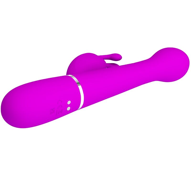 PRETTY LOVE - DEJON RABBIT VIBRATOR 3 IN 1 MULTIFUNCTION VIOLET - Kink&Play