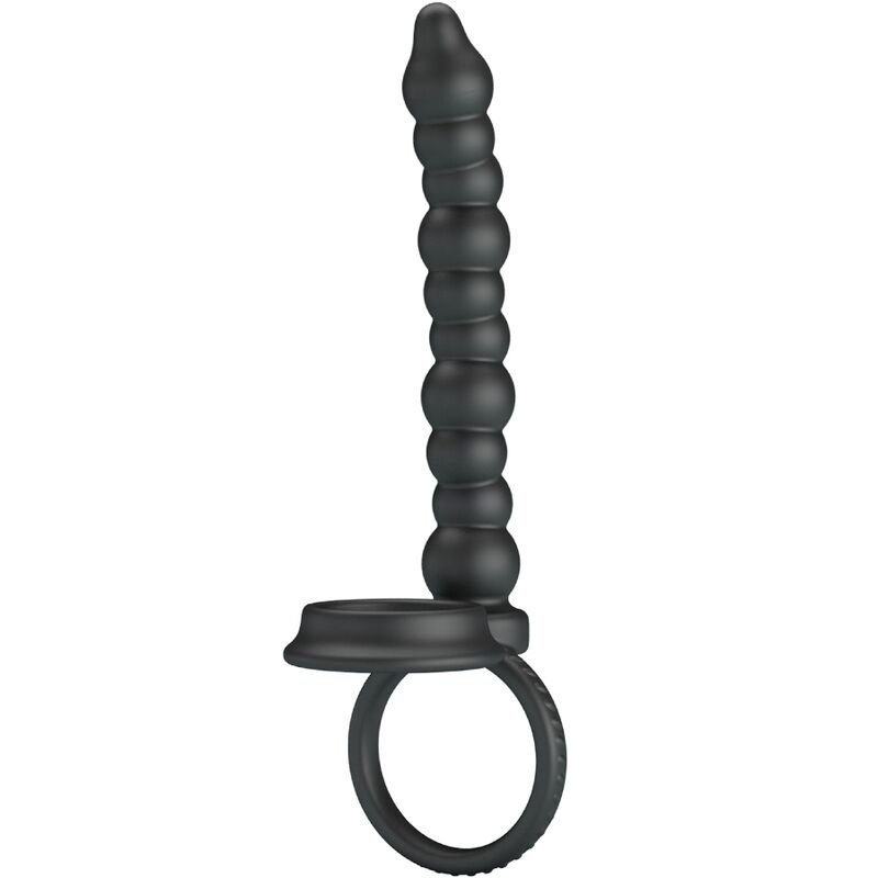 PRETTY LOVE - DILLION DOUBLE PENETRATION COCK RING BLACK - Kink&Play